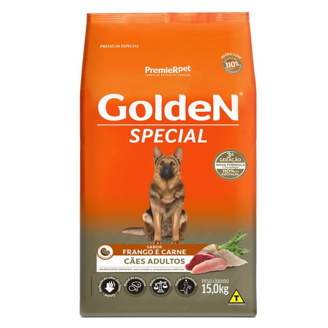 Golden Special para Cães Adultos Frango e Carne