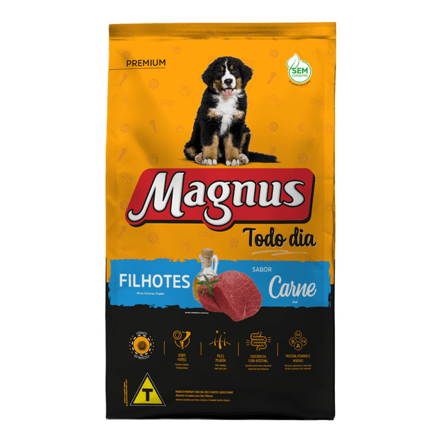 Magnus Todo Dia Cães Filhotes Carne