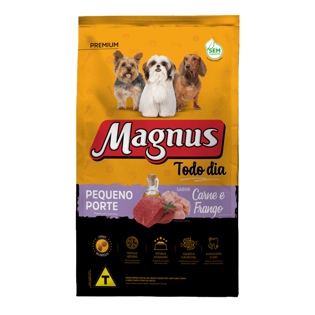Magnus Todo Dia Cães de Pequeno Porte Carne e Frango