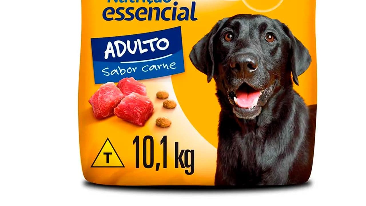 Pacote de ração com indicador de ingredientes transgênicos (T)